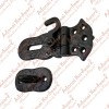 4 Inch "Paran" Heavy Duty Antique Cast Iron Safety Hasp and Staple with Locking Mechanism